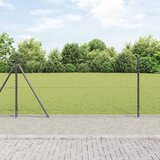  Heksagonalna ograda s betonskom osnovom 10 x 1 m Siva Mreža | shoptok.hr