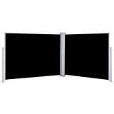 Tenda Zložljiva stranska tenda črna 140x1000 cm | Shoptok.si