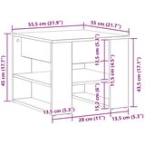  Kava Stol Crni hrast 55,5 x 55 x 45 cm Konstruirano drvo | shoptok.hr