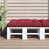  Jastuk za palete boja vina 120 x 80 x 12 cm od tkanine | shoptok.hr
