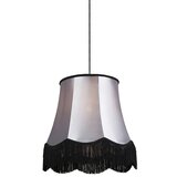 QAZQA Retro viseča svetilka črna s sivo 45 cm - Granny Cene