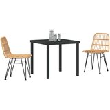 vidaXL 3-delni set za vrtnarjenje rjavega poliratan | Shoptok.si