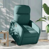  Električni naslonjač na podizanje tkanina tamnozeleni | shoptok.hr