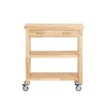 SoBuy Kuhinjski voziček Predal Kolesca Barva Les 80x40x90cm FKW24-II-N, (5000345760) Cene