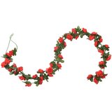  Božićni cvjetni vijenci 6 kom crveni 240 cm | shoptok.hr