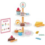 Tooky Toy tanjur za slatkiše, drveni stalak, cupcakes, kolači | shoptok.hr