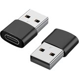 INF 2 paketa adapterjev USB-C na USB za prenos podatkov in polnjenje Black, (21644531) Cene