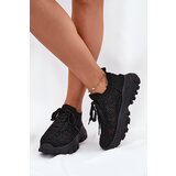 Boto Women's Sneakers With Crocheted Upper Black Jelhiris Cijene