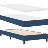  Postelja boxspring z vzmetnico z vzmetnico Modra 140 x 200 cm, (5000128677) | Shoptok.si