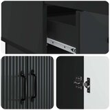  Strani šal s predalom Črna 66 x 34,5 x 92 cm Inženirski les, (5000217578) | Shoptok.si