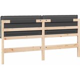  Tapecirani uzglavlje s uzglavljem Prirodna i tamno siva 180 cm | shoptok.hr