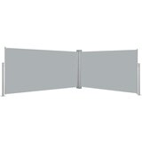 vidaXL Zložljiv Stranski Nadstrešek 160x600 cm Sive Barve | Shoptok.si