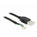 Delock kabel USB 2.0 TipA - 5pin 1,5m črn 95986, (21028134) | Shoptok.si