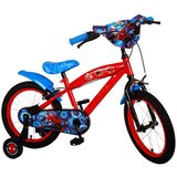 Spiderman Dječji bicikl 16″ Spider-Man dvije ručne kočnice crveni | shoptok.hr