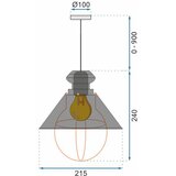Toolight Stropna privjesak svjetiljka LINZ White APP103-1CP | shoptok.hr
