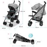 Kinderkraft Kišobran kolica Siesta siva | shoptok.hr