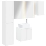  Set ormarića za kupaonicu 5 kom. Bijela Konstruirano drvo | shoptok.hr
