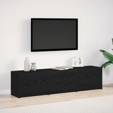 vidaXL TV ormar s LED crni hrast 162.5x34x40 cm konstruirano drvo | shoptok.hr