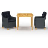  3-dijelni vrtni blagovaonski set tamnosivi | shoptok.hr
