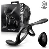 INTOYOU Daxer Girth Gainer Vibrating Double Cockring 3 Motors with Remote Black Cijene