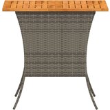  Vrtni stol s pločom od akacijevog drva sivi 105x75x72 cm poliratan | shoptok.hr