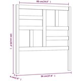  Uzglavlje za krevet boja meda 96 x 4 x 104 cm masivna borovina | shoptok.hr