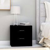 The Living Store Nočne omarice 2 kosa črne 40x30x40 cm iverna plošča - Omarica Za Ob Posteljo, (21420804) | Shoptok.si