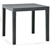  Vrtni stol antracit 78 x 78 x 72 cm plastični | shoptok.hr