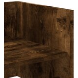  Zidna polica smeđa boja dimljenog hrasta 70,5x35x30,5 cm drvena | shoptok.hr