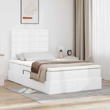 vidaXL Krevet s od storage Čista bijela 120 x 200 cm Lažna koža | shoptok.hr