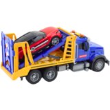 Kamion tegljač s žutom prikolicom i crvenim autom za igru 2u1 | shoptok.hr