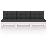 Maison Chic Vrtni kavč - Sofa - Kanape trosed z blazinami trdna borovina, (21726556) Cene