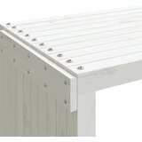  Vrtna klupa produživa bijela 212,5x40,5x45 od masivne borovine | shoptok.hr