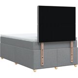  Krevet s oprugama i madracem svjetlosivi 120x190 cm od tkanine | shoptok.hr