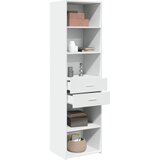  Visoka komoda bijela 50x42,5x185 cm od konstruiranog drva | Eponuda.com