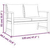  4-dijelni vrtni blagovaonski set s jastucima od bagremovog drva | shoptok.hr