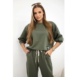 Kesi Włoski Viscose set sweatshirt + pants khaki | ePonuda.com