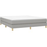  Okvir za krevet s oprugom svjetlosivi 160 x 200 cm od tkanine | Eponuda.com
