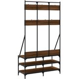  Stalak za odjeću i cipele smeđa boja hrasta 100x40x184 cm | shoptok.hr