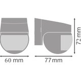 Osram spoljni infracrveni senzor pokreta 230V IP44, bela | Eponuda.com