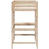  Krevet na kat s radnim stolom 90 x 200 cm od masivne borovine | shoptok.hr
