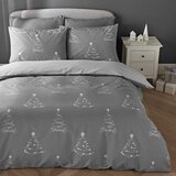 Catherine Lansfield Siva enojna posteljnina 135x200 cm A Lot Like Christmas – | Shoptok.si