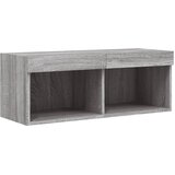 TV ormarić s LED svjetlima boja hrasta 80x30x30 cm | Eponuda.com