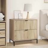 vidaXL Noćni ormarić sonoma hrast 63.5 x 36 x 61 cm Konstruirano drvo | shoptok.hr