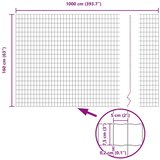 vidaXL evropska ograja s 5 U stebri zeleno 1,6x10 m iz jekla | Shoptok.si