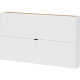 Germania Bijeli preklopni/viseći ormarić za cipele u dekoru hrasta 140x83x18 cm Ameca – | shoptok.hr