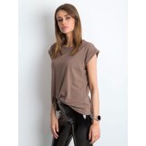 BASIC Feel Good T-shirt-RV-TS-4833.69P-brown | Shoptok.si