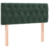  The Living Store Posteljno vzglavje temno zeleno 90x7x78/88 cm žamet - Vzglavje, (21502649) | Shoptok.si