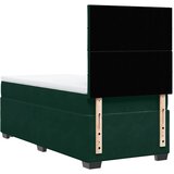 Box spring krevet s madracem tamnozeleni 100x200 cm baršunasti | shoptok.hr