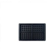 INF Kvadraten Črn Silikonski Model za Vaflje - Enostavno Peka Doma, (22103551) | Shoptok.si